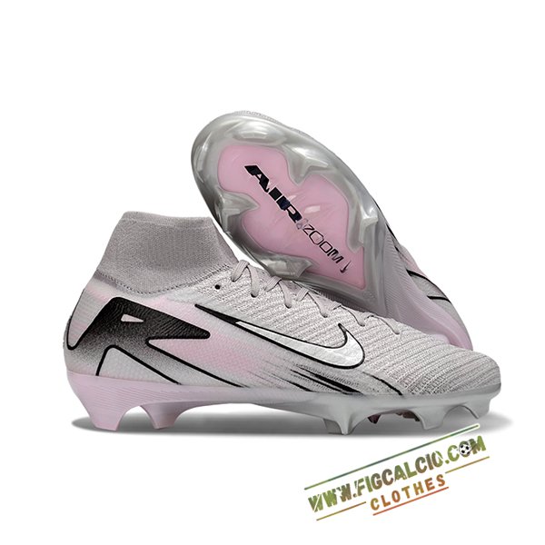 Nike Scarpe Da Calcio Air Zoom Mercurial Superfly IIX Elite FG Grigio/Nero/Rosa