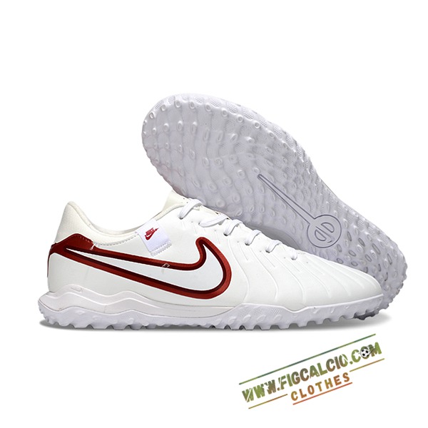 Nike Scarpe Da Calcio Tiempo Legend X Academy TF Bianco/Rosso