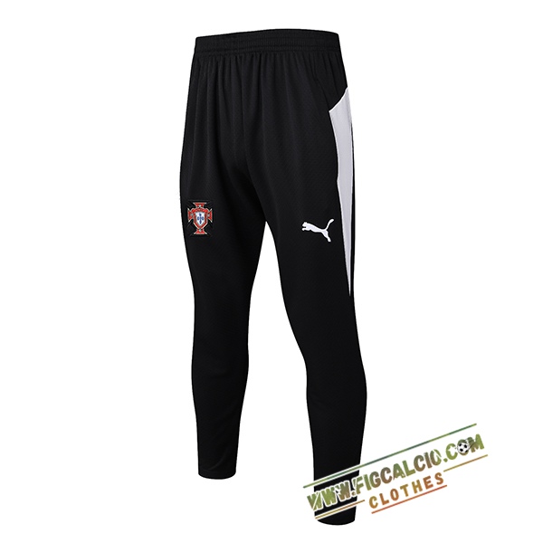 Pantaloni Da Allenamento Portogallo Nero/Bianco 2025/2026