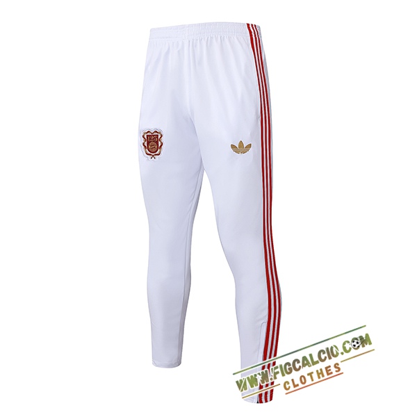 Pantaloni Da Allenamento Bayern Monaco Bianco/Rosso 2025/2026
