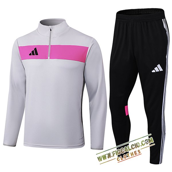 Insieme Tuta Calcio Adidas Grigio/Rosa 2025/2026