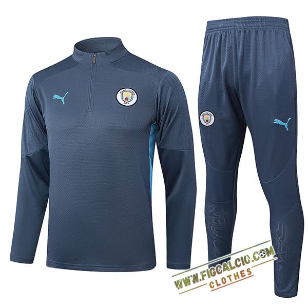 Insieme Tuta Calcio Manchester City Grigio/Blu 2025/2026