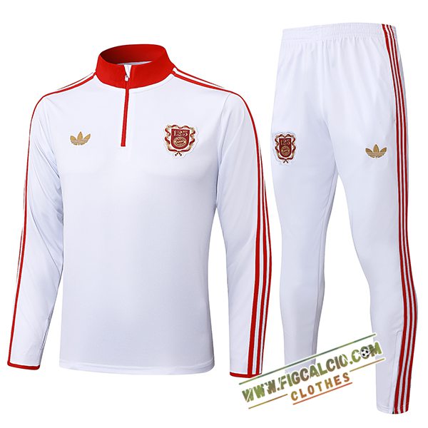 Insieme Tuta Calcio Bayern Monaco Bianco/Rosso 2025/2026