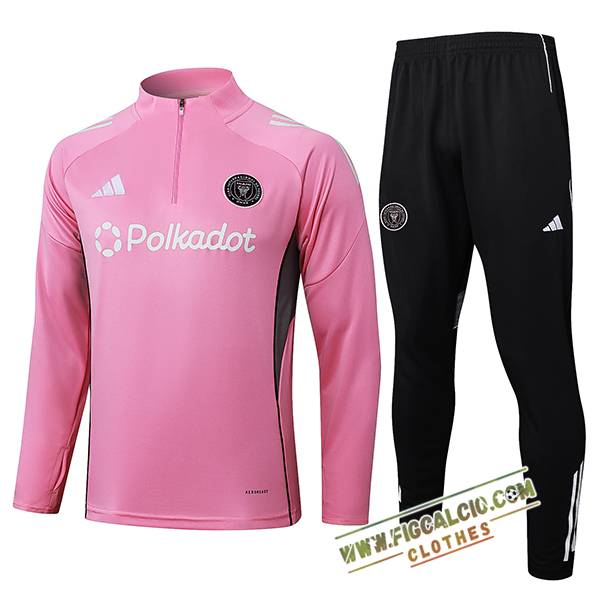Insieme Tuta Calcio Inter Miami CF Rosa/Grigio 2025/2026