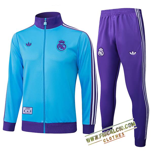 Insieme Tuta Calcio Giacca Real Madrid Blu/viola 2025/2026