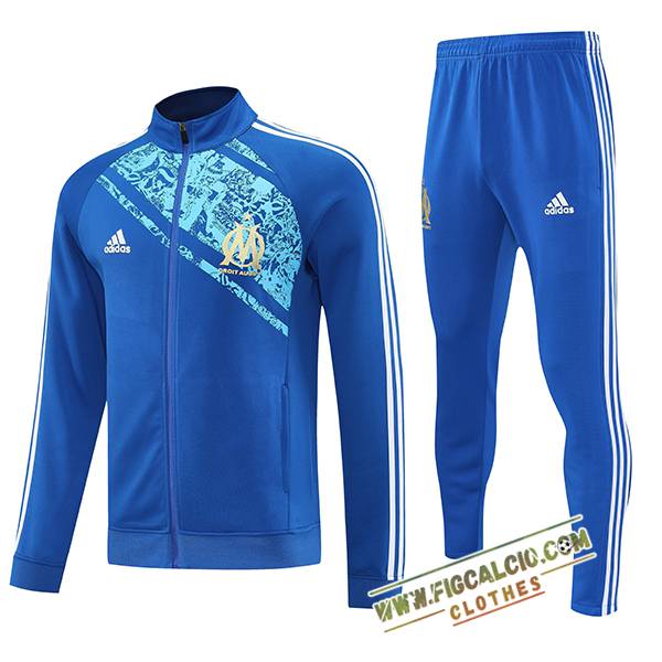 Insieme Tuta Calcio Giacca Marsiglia Blu 2025/2026