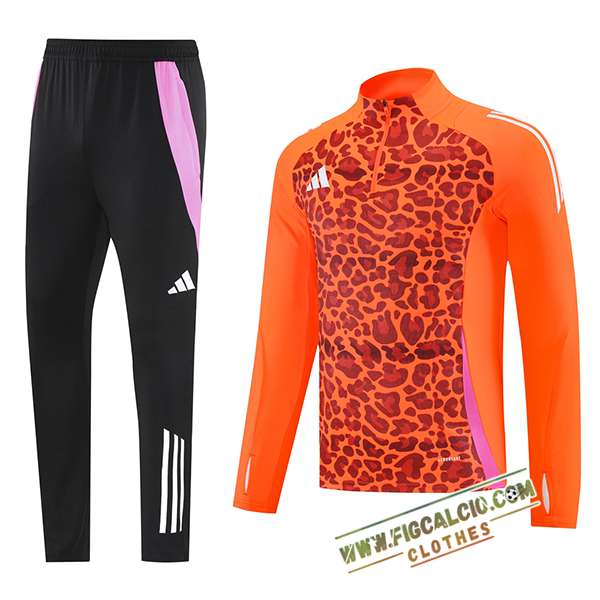 Insieme Tuta Calcio Adidas Arancia/Marrone/Rosa 2025/2026