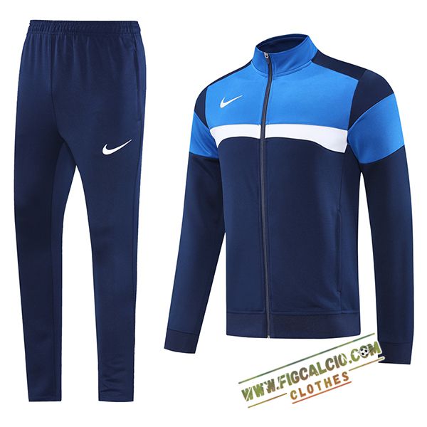 Insieme Tuta Calcio Giacca Nike Blu/Bianco 2025/2026