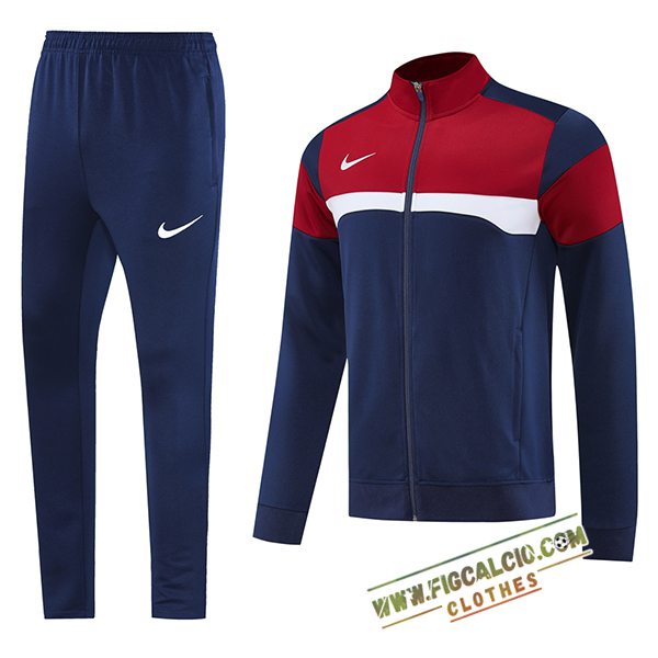 Insieme Tuta Calcio Giacca Nike Blu/Rosso/Bianco 2025/2026