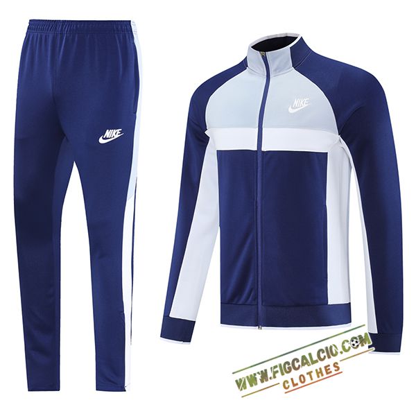 Insieme Tuta Calcio Giacca Nike Blu/Grigio/Bianco 2025/2026