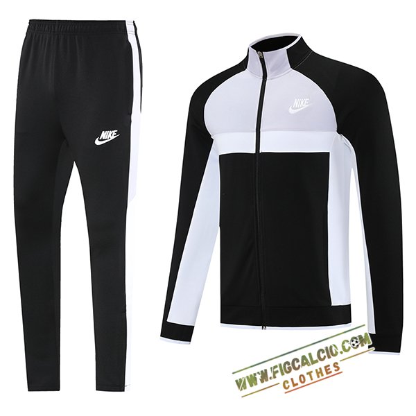 Insieme Tuta Calcio Giacca Nike Nero/Grigio/Bianco 2025/2026