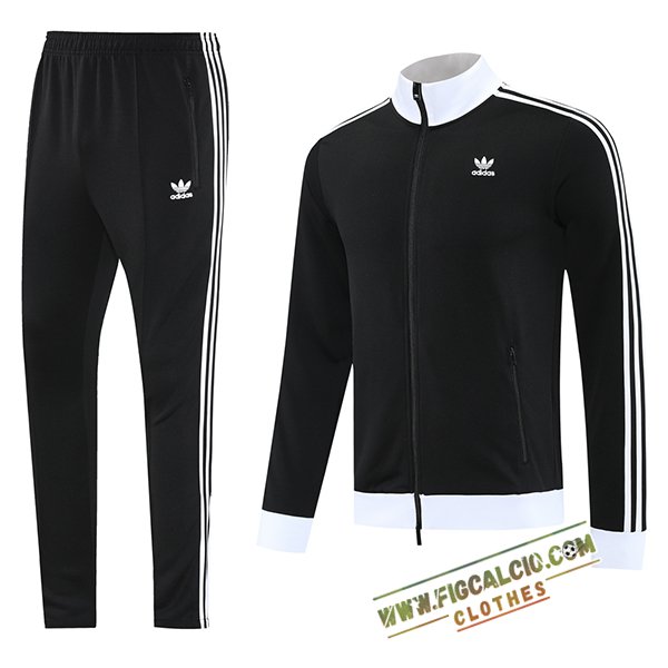 Insieme Tuta Calcio Giacca Adidas Nero/Bianco 2025/2026