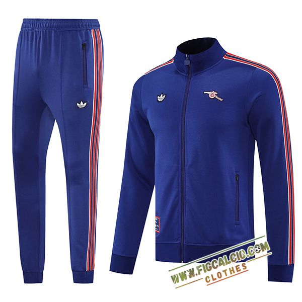 Insieme Tuta Calcio Giacca Arsenal Blu/Rosso 2025/2026