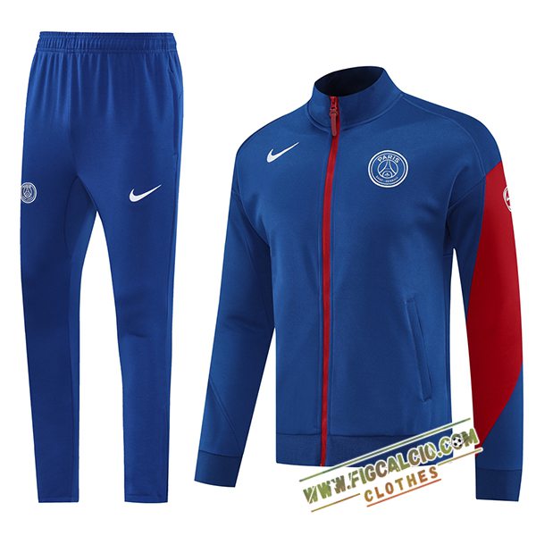 Insieme Tuta Calcio Giacca PSG Blu/Rosso 2025/2026