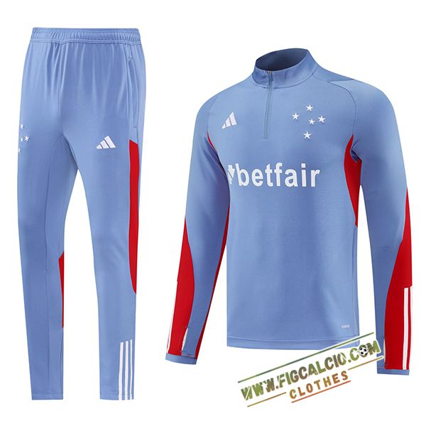 Insieme Tuta Calcio Foot Cruzeiro Grigio/Rosso 2025/2026