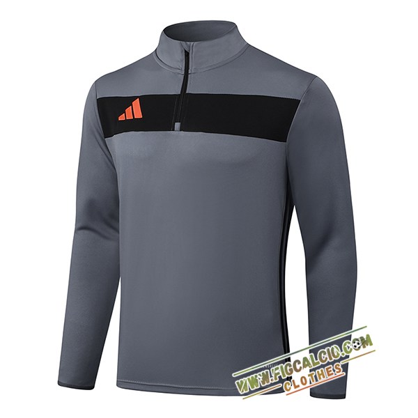 Felpa Allenamento Adidas Grigio/Nero 2025/2026