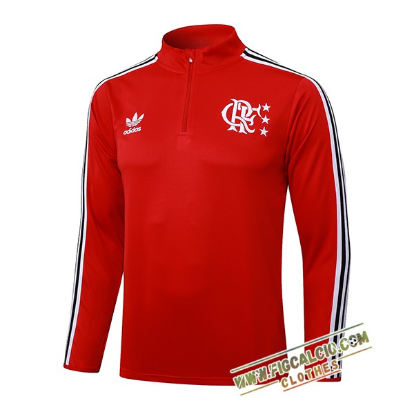 Felpa Allenamento Flamengo Rosso/Bianco/Nero 2025/2026