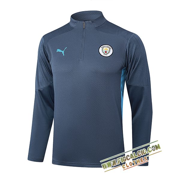 Felpa Allenamento Manchester City Grigio/Blu 2025/2026