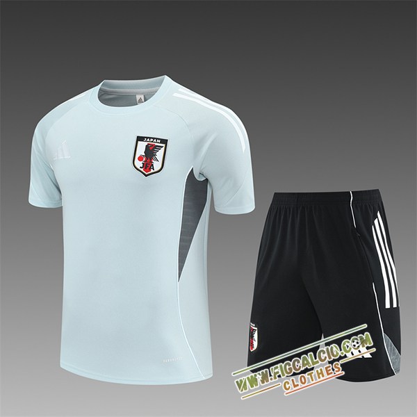 Kit Maglia Allenamento Giappone Bambino Grigio Chiaro 2025/2026
