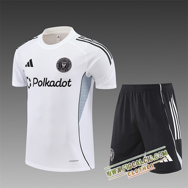 Kit Maglia Allenamento Inter Miami CF Bambino Bianco 2025/2026