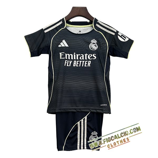 Maglie Calcio Real Madrid Bambino Seconda 2025/2026