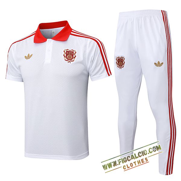 Kit Maglia Polo Bayern Monaco Bianco/Rosso 2025/2026