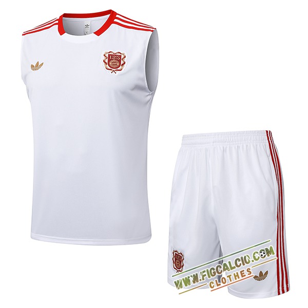 Kit Canotta Allenamento Bayern Monaco Bianco/Rosso 2025/2026