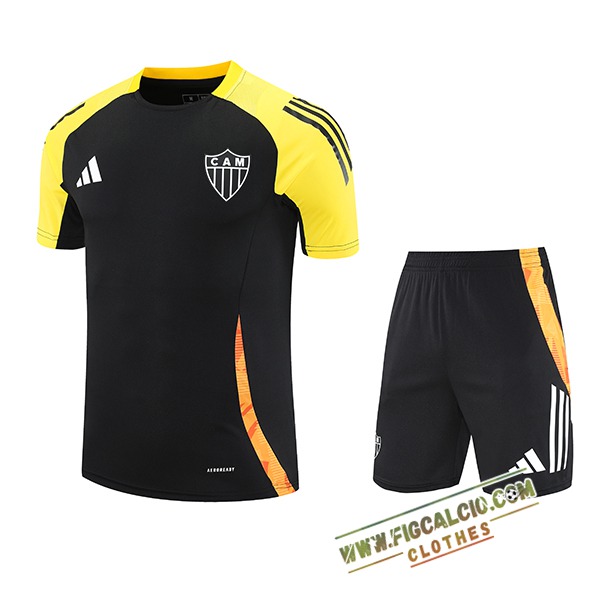 Kit Maglia Allenamento Atletico Mineiro Nero/Giallo/Arancia 2025/2026