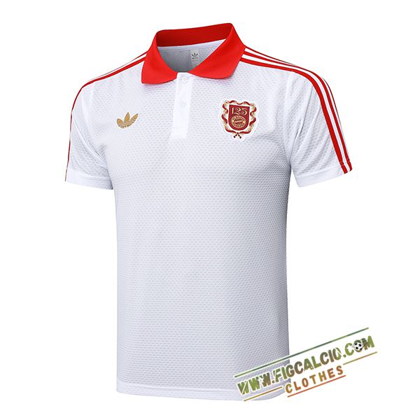 Maglia Polo Bayern Monaco Bianco/Rosso 2025/2026