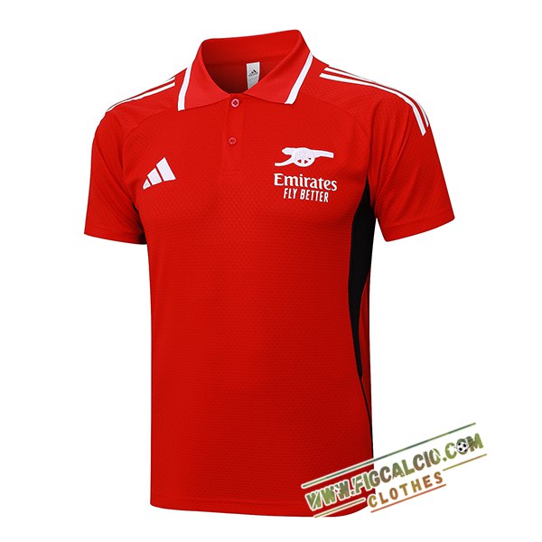 Maglia Polo Arsenal Rosso/Nero 2025/2026