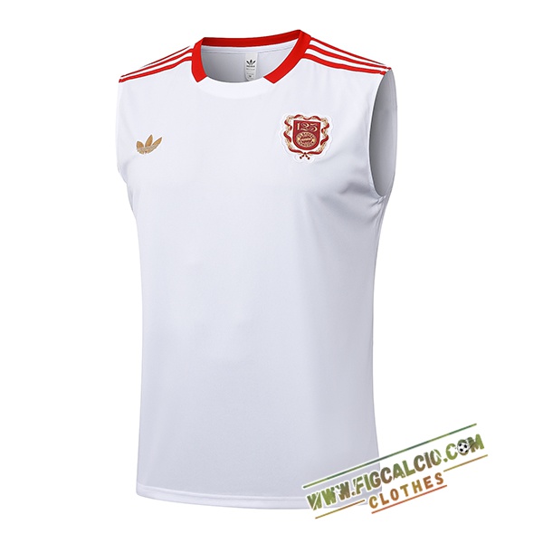 Canotta Allenamento Bayern Monaco Bianco/Rosso 2025/2026
