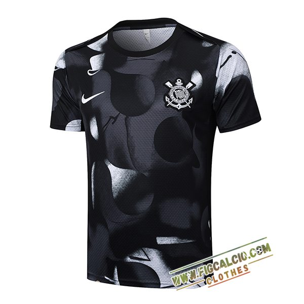 T Shirt Allenamento Corinthians Nero/Grigio 2025/2026