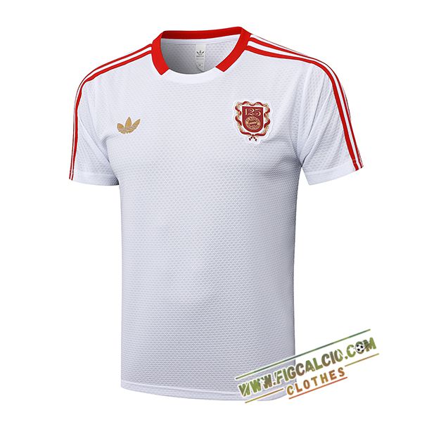 T Shirt Allenamento Bayern Monaco Bianco/Rosso 2025/2026