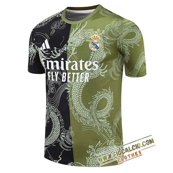T Shirt Allenamento Real Madrid Nero/Verde 2025/2026