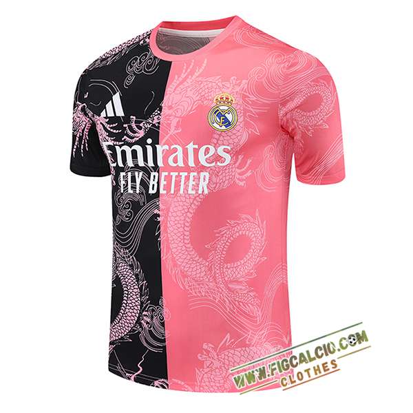 T Shirt Allenamento Real Madrid Nero/Rosa 2025/2026