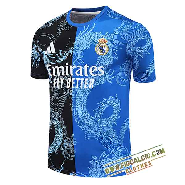 T Shirt Allenamento Real Madrid Nero/Blu 2025/2026