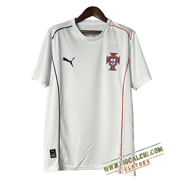 T Shirt Allenamento Portogallo Bianco/Nero/Rosso 2025/2026