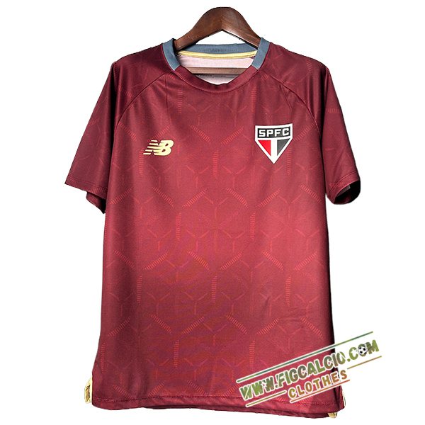 T Shirt Allenamento Sao Paulo FC Rosso 2025/2026 -02