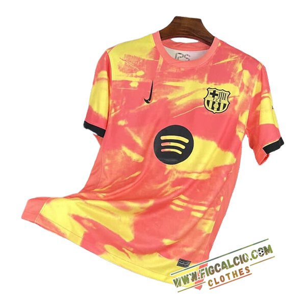 T Shirt Allenamento FC Barcellona Arancia/Giallo 2025/2026