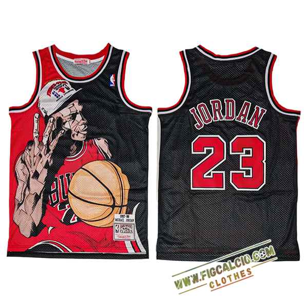 Maglia Chicago Bulls (JORDAN #23) 2025/26 Nero/Rosso