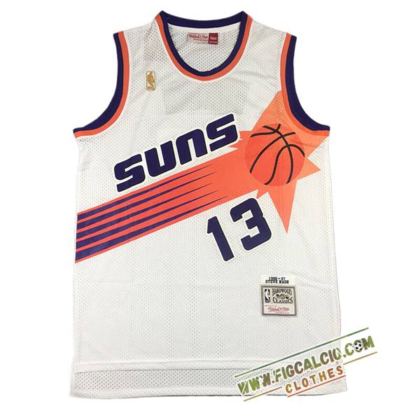 Maglia Phoenix Suns (NASH #13) 2025/26 Bianco/Arancia