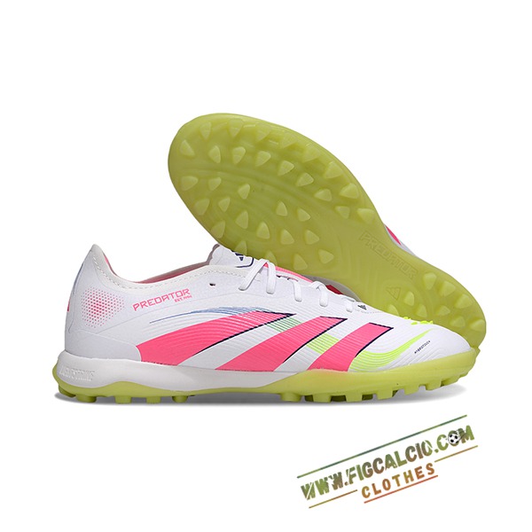 Adidas Scarpe Da Calcio PREDATOR 25 ELITE TF BOOTS Bianco/Rosa/Verde