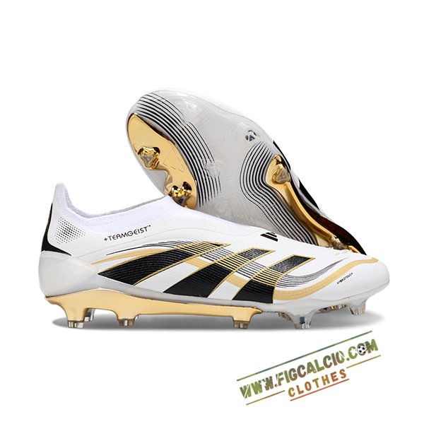 Adidas Scarpe Da Calcio 25 Predator Elite LL FG Bianco/Nero/Arancia