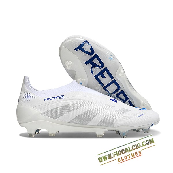 Adidas Scarpe Da Calcio 25 Predator Elite LL FG Bianco/Grigio/Blu