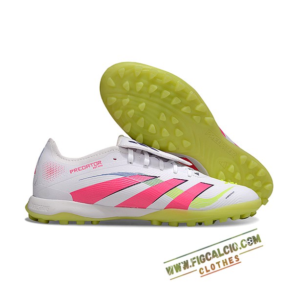 Adidas Scarpe Da Calcio PREDATOR LEAGUE FT TURF Bianco/Rosa/Verde