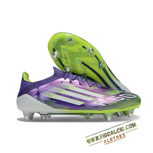 Adidas Scarpe Da Calcio F50 Elite SG viola/Verde/Bianco
