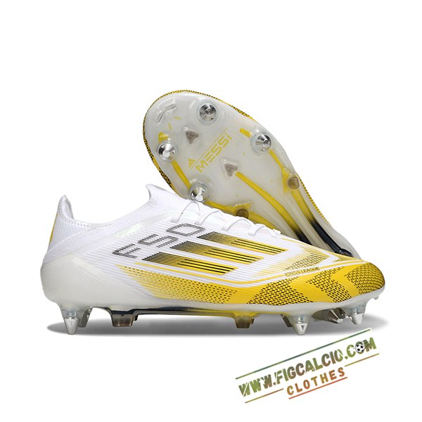 Adidas Scarpe Da Calcio F50 Elite SG Bianco/Giallo