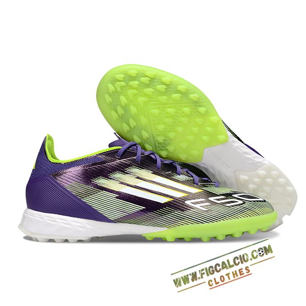 Adidas Scarpe Da Calcio F50 PRO TF viola/Verde/Bianco