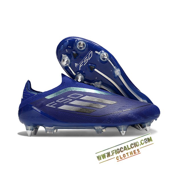 Adidas Scarpe Da Calcio F50 Elite Laceless SG Blu