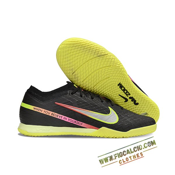 Nike Scarpe Da Calcio Air Zoom Mercurial Vapor XV Elite IC Nero/Verde/Rosa